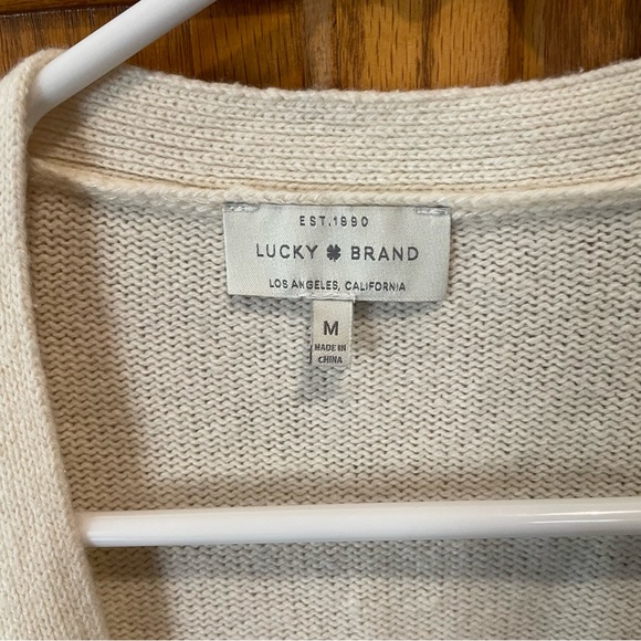 Lucky Brand open cardigan with tie - Picture 2 of 3
